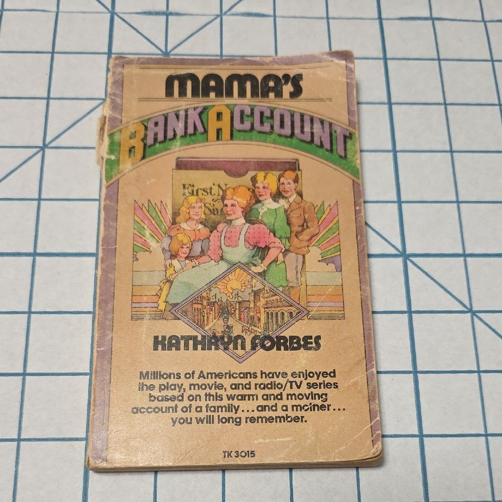 3/$21 Scholastic Mama's Bank Account Paperback Book
